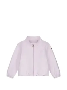Стеганое пальто на молнии Moncler Enfant, розовый