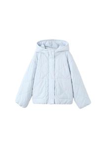 MANGO KIDS Демисезонная куртка в пастельно-голубом цвете