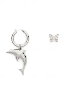 Серьги с подвеской в виде дельфина Blumarine, серебряный