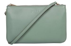 Furla Сумка через плечо из зерненой кожи женская зеленая