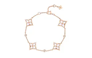 LOUIS VUITTON Браслет Lv Color Blossom Bb Star Multi Motif розовое золото белый перламутр и diamonds