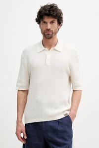 Хлопковая поло Calvin Klein Jeans, бежевый