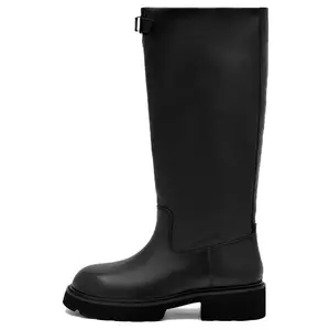 PEDRO Высокие сапоги женские черные/умбра-черные, цвет Black