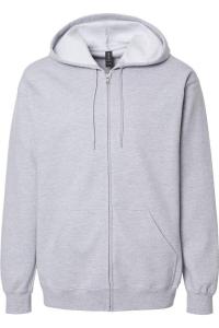 Толстовка Gildan Softstyle с капюшоном и застежкой-молнией, цвет sport grey