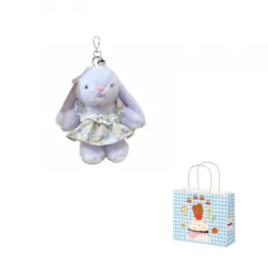 Кукла и мишка танцуют милая очаровательная Венди кролик бабочка бабочки галстуки-бабочки плюшевый кулон 15 см высота YANGWAWAHEXIAOXIONGTIAOWU, short skirt-фиолетовый