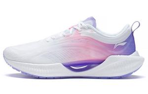 Кроссовки для бега Super Light 19 женские с низким верхом, стандартные, белые/светло-голубые-фиолетовые Lining