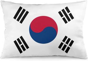 MaSiledy Декоративная наволочка с флагом Южной Кореи Pattern-6