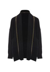 Толстовка faina Strickjacke, черный