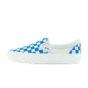 Холщовые кеды унисекс с низким верхом синего цвета Vans, цвет Blue/White Checkerboard