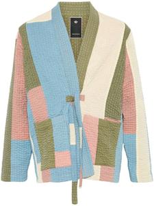 Maharishi куртка-рубашка Patchwork Kimono, синий