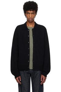 Черный вечерний кардиган поло OUR LEGACY