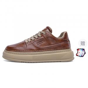 Низкие скейтерские кроссовки мужские SEPTWOLVES, красный коричневый (comes with socks)