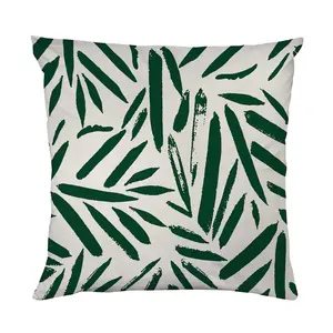 Декоративная подушка queence Листья с двухсторонней печатью, наволочка 40x40 см, включая застежку-молнию Queence, Bedruckt