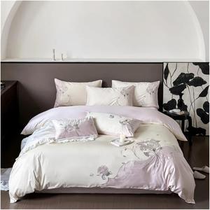 Generic Комплект постельного белья из египетского хлопка с вышивкой роз One Color