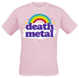 Футболка Goodie Two Sleeves Death Metal Rainbow, розовый