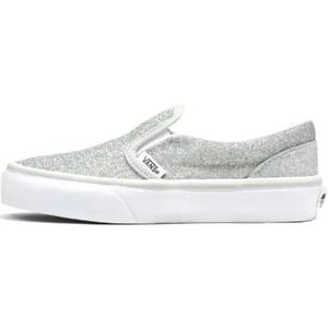 Кроссовки Slip on Low Top Kids' Skateboarding Shoes Gray Kids' Vans, серый/белый