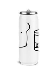 Mr. & Mrs. Panda Термос для тостов с джемом, без надписи, белого цвета