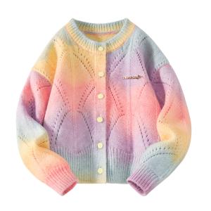 Свитер Rainbow для детей от 3 до 7 лет Disney, Rainbow Gradient Sweater