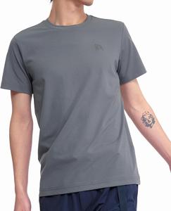 Мужская официальная футболка AIGLE, влагоотводящая, быстросохнущая, с защитой от УФ-излучения, технология Prime Flex, вышитый логотип в одной точке, короткий рукав, темно-зеленый