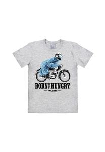 Футболка Easyfit Cookie Monster — Born To Be Hungry LOGOSHIRT, цвет Grey-melange