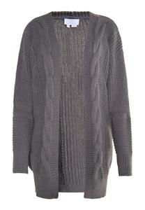 Кардиган usha WHITE LABEL Knit Cardigan Teylon, темно-серый