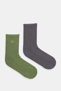 Носки 2 пары Adidas Originals, зеленый