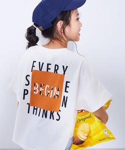 Футболка с коротким рукавом и крупным силуэтным принтом "Дьявольская лаборатория" из 100% хлопка.