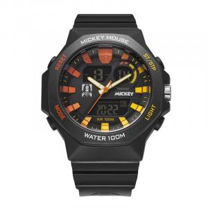 Disney Часы Mickey Series Electronic+Quartz Movement Watch Unisex Black Dial