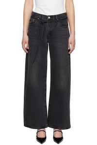 Черные мешковатые прямые джинсы размера XL Levi's