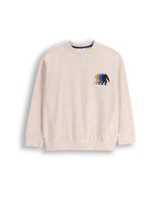 Хлопковая рубашка с длинными рукавами бежевого цвета Coccodrillo