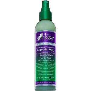 Несмываемый спрей для смягчения и укладки волос типа 4 Leaf Clover, 8 жидких унций The Mane Choice