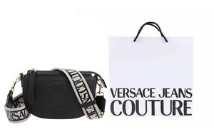VERSACE JEANS COUTURE Кроссбоди Crescent Bag черный/белый