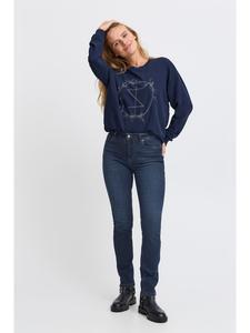 Джинсы PZEMMA облегающие из темно-синего денима Pulz