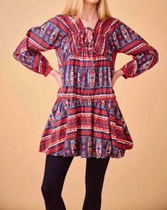 Платье Sawyer в цвете кармин HUNTER BELL, цвет carmine