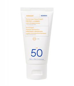 Солнцезащитный крем KORRES YOGHURT Sonnencreme für das Gesicht SPF50, 50 ml