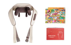 Массажер для спины, шеи и лопаток, массажный инструмент для плеч и шеи AUX, бежевый