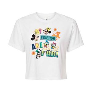 Укороченная футболка Fab Friends для юниоров Disney's Mickey Mouse & Friends, белый