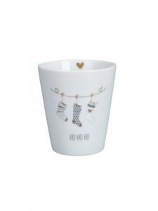 Кружка Happy Mug от Ho Ho Ho белого цвета Krasilnikoff