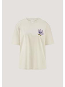 Футболка с принтом оверсайз в натуральном цвете Hessnatur