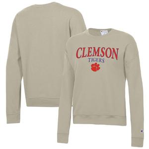 Женский пуловер-толстовка Champion Tan Clemson Tigers Powerblend, цвет Clm Multi