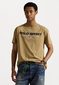 Футболка Polo Ralph Lauren CLASSIC FIT POLO SPORT JERSEY T-SHIRT, Desert Khaki/Dark Blue