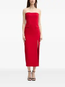 Платье миди без бретелек Bardot, красный