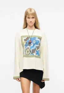 Футболка diddi с длинными рукавами Topshop, Ecru