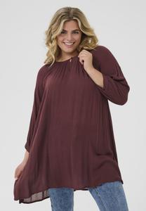 Блуза Kaffe Curve KCAMI, Fudge/Bordeaux