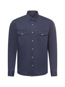 Рубашка на пуговицах классического кроя Nils Sundström, морской синий