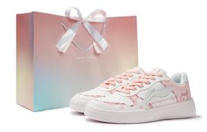 Женские кроссовки Low top Skateboard Abrasion Resistant для катания на понтонных лодках LINING, розовый