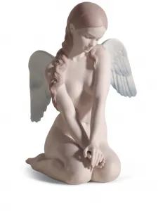Фарфоровая фигурка beautiful angel, 20х18х14 см, Lladró, розовый