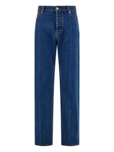 Джинсы с тиснением Ferragamo, синий