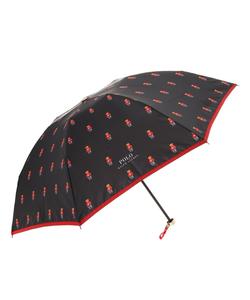 Складной женский зонт POLO RALPH LAUREN с принтом Polo Bear.