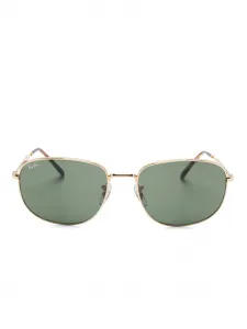 Солнцезащитные очки в прямоугольной оправе Ray-Ban, золотой